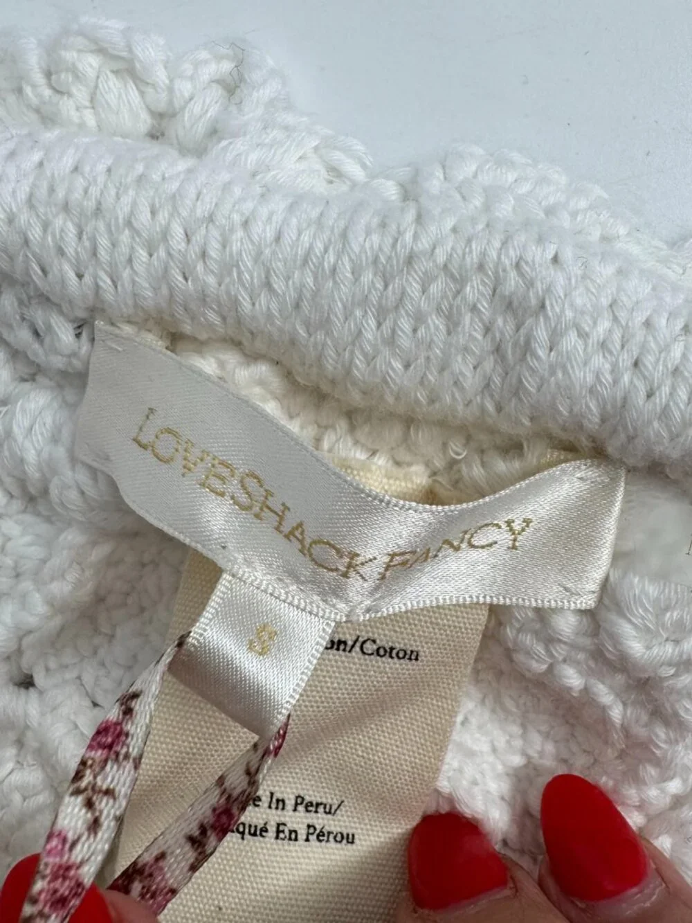 LoveShackFancy Ostelle Crochet Embellished Bikini Set - Size S/L Mixed NWT - Picture 9 of 13